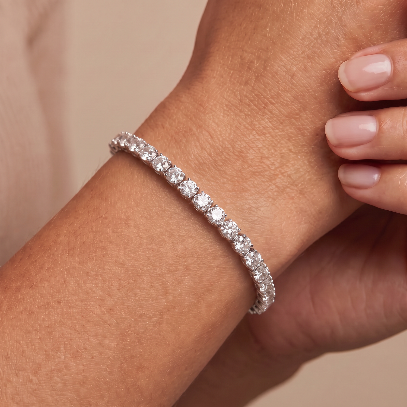 Lab Diamond Tennis Bracelet LDB153