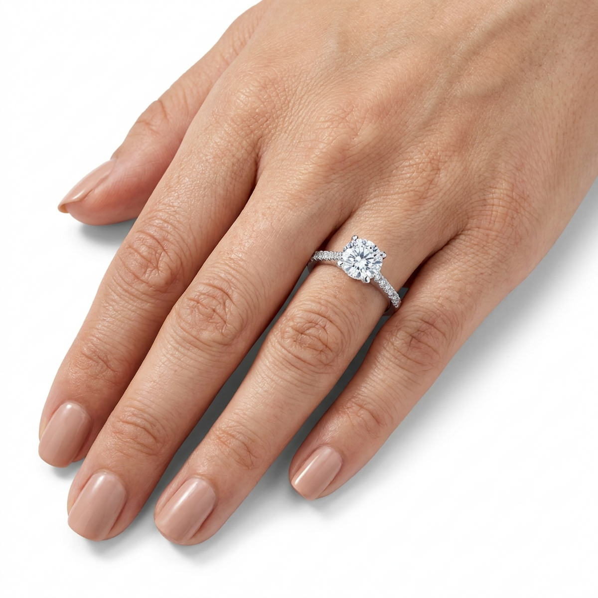 Lab Grown Solitaire Ring LGS155